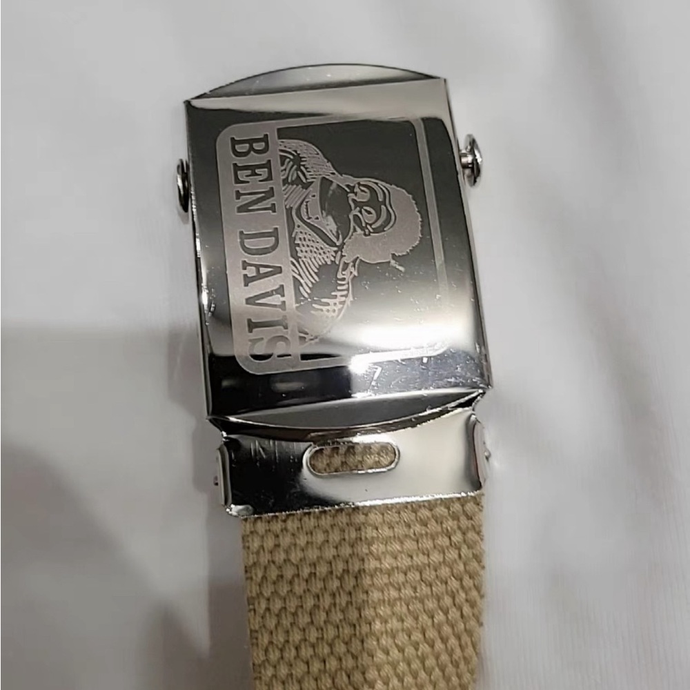 Ben Davis Silver Belt Buckle